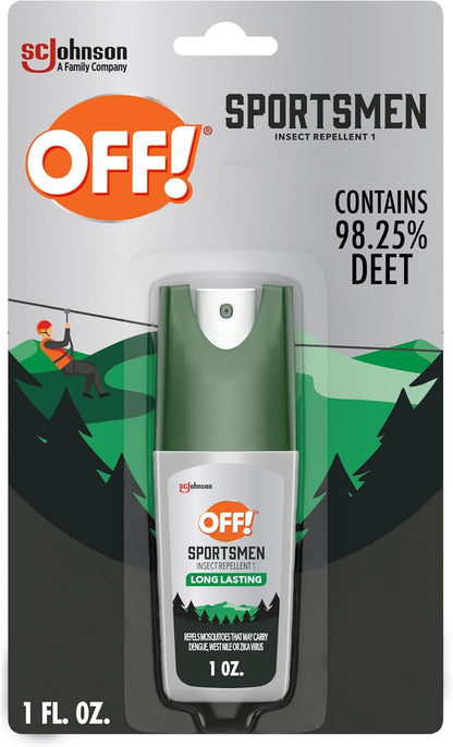 OFF! Deep Woods Sportsmen Insect Repellent Spritz, Maximum Strength, Bug Spray with up to 10 Hours of Protection, 1 oz (Pack of 12)