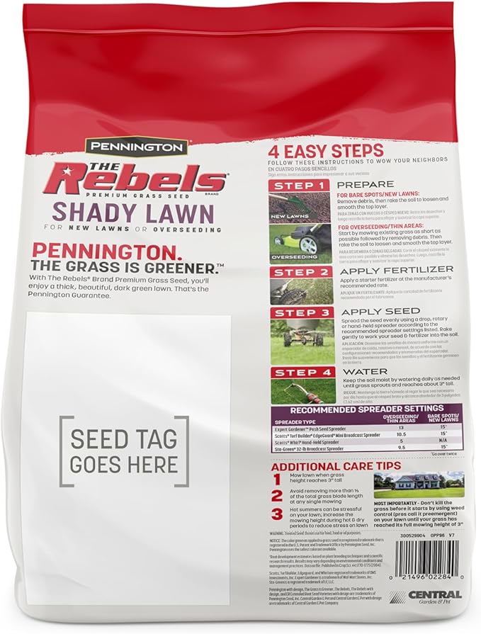 Pennington The Rebels Tall Fescue Shady Grass Seed Mix 3 lb
