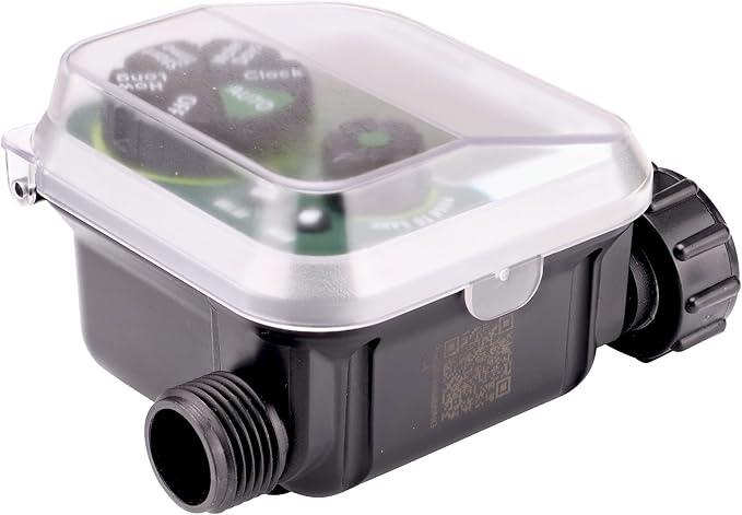 Raindrip Digital Hose-End Automatic Water Timer, Connects to Garden Faucets and Hose Bibbs, with Back-Lit LCD Screen for Drip Irrigation, Garden, Self-Watering, Grey