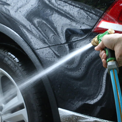 STYDDI Heavy Duty All Metal Adjustable Garden Hose Nozzle, Heavyweight Front-Trigger Adjustable Watering Nozzle, High Pressure Multifunction Hose Nozzle for Plants and Lawn, Car Washing, Patio and Pet