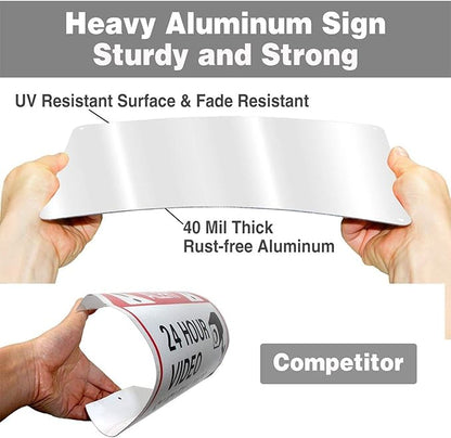 Bulk Custom Aluminum Signs: Customized Outdoor Metal Signs - Personalized, Add Text, Logo, Image - For Garden, Office, Business, Farm, Home, Bar - Indoor/Outdoor - 12"x12"