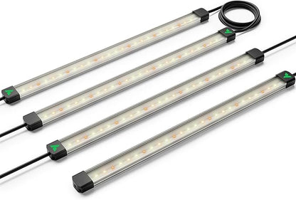 VIVOSUN Lumaray LED Grow Light Bars 16”(4-Bar), Full Spectrum Side Lighting with 60% Red Light up to 25% Yields for Grow Tents, Greenhouses, Magnet Reliability Upgraded, SGS Compatible