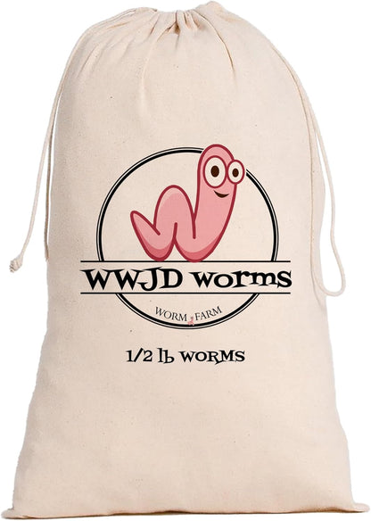 Red Wigglers Composting Worms - 1/2lb Red Worms for Composting Bin, for Plants or Gardening, Compost Worm for Soil Fertility & Worm Farm, Easy to Manage
