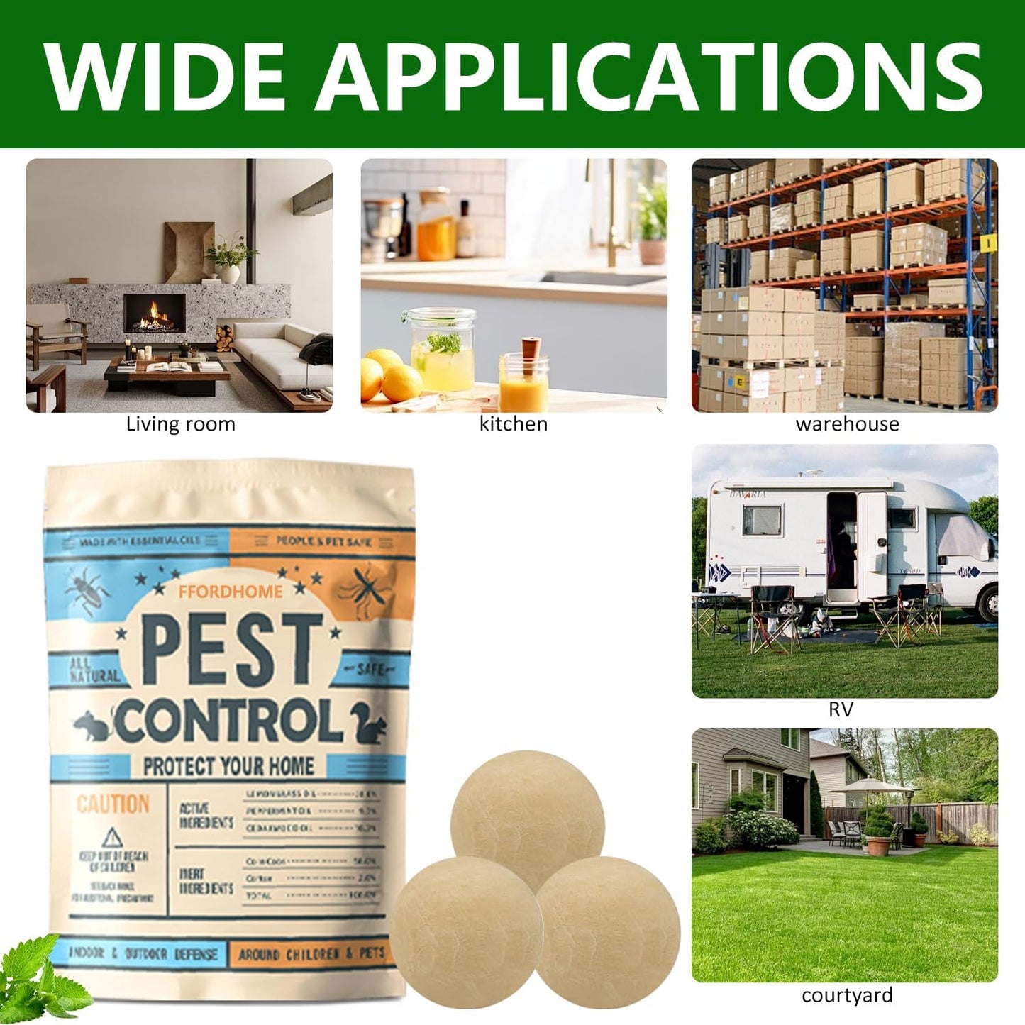 Pest Control Pouches, Rodent Repellent, Mouse Repellents, Peppermint Oil Mice Repellent, Rat Deterrent, Repel Rodents(10Pack)…