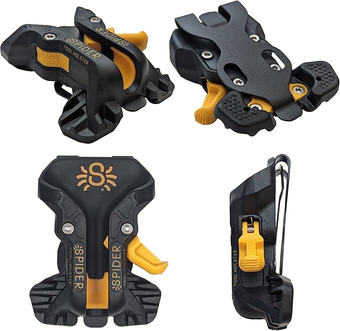 Spider Tool Holster - Improve The Way You Carry Your Power Drill, Driver, Multitool, Pneumatic, Multi-Tool and More on Your Belt - Compatible With All Major Tool Brands