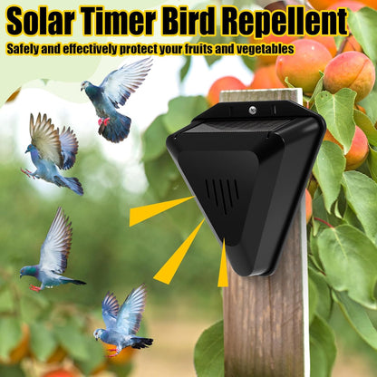Qualirey 6 Pack Solar Animal Repeller Outdoor Alarm Deterrent Sound Dog Barking Alarm 13 Sounds 130db Loud Noise Maker Daytime Working Deer Skunk Raccoon Repellent for Home Villa Yard Farm (Black)