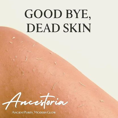 Ancestoria Korean Exfoliating Gloves for Shower, Pink and Black, 2-Pack, Deep Exfoliating Mitts for Body, Reusable and Chemical-Free, A HerTime2 Brand