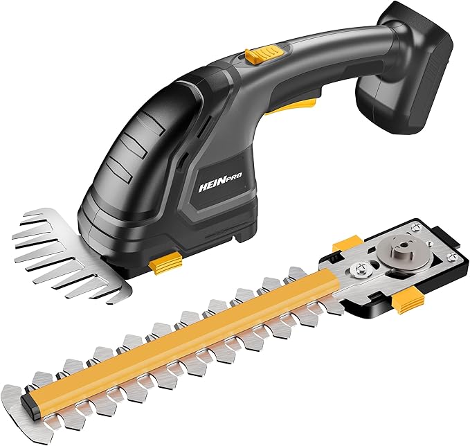 Hedge Trimmer Cordless Compatible with DEWALT 20V MAX Battery 2-in-1 Small Electric Bush Trimmers and Grass Shears for Gardening, Tree, Shrub Trimmer (Tool only)