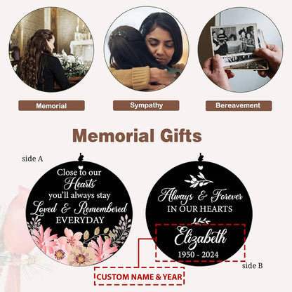 Personalized 36" Memorial Wind Chimes for Outside, Sympathy and Bereavement Gift for Loss of Loved One, A Thoughtful Remembrance of Mother, Father or Husband for Garden and Patio