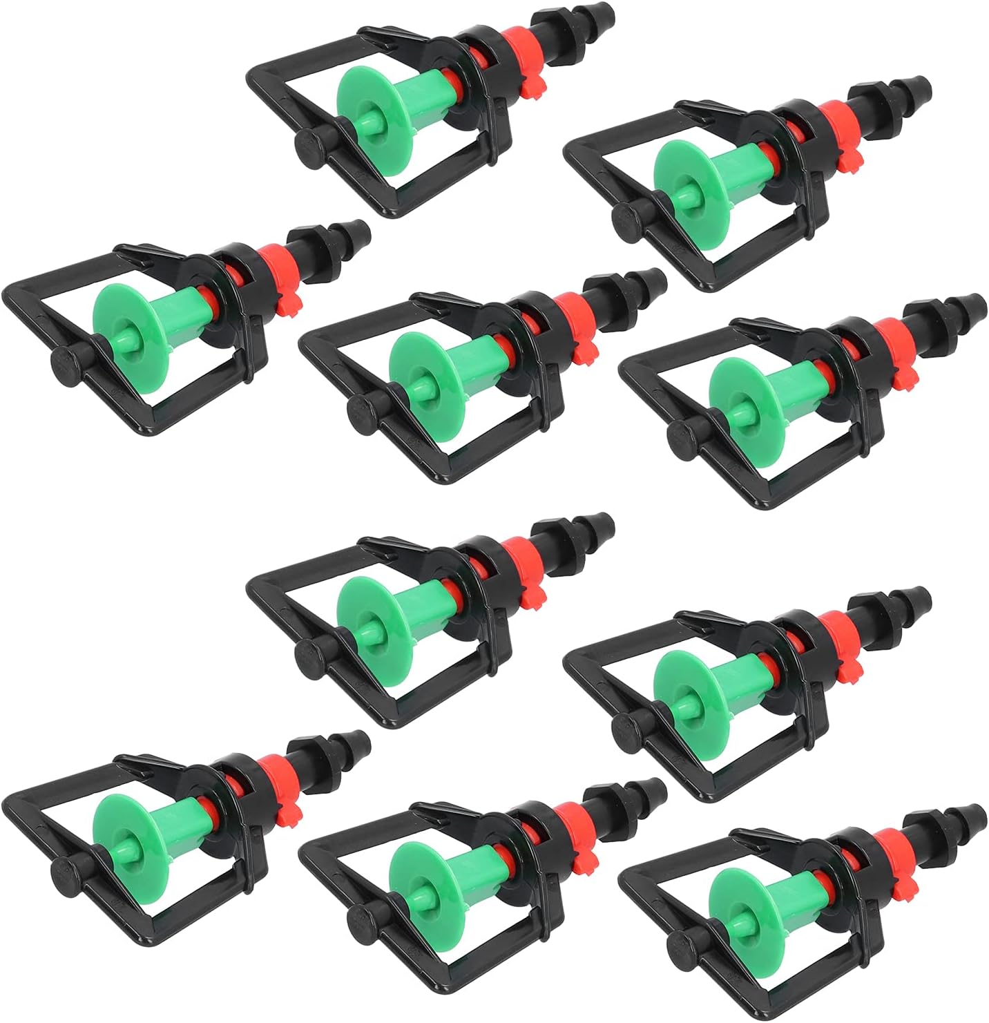 Micro Rotating Sprinkler,10 Set Rotating G Type Micro Nozzle Plants Watering Sprinkler Refraction Nozzle for Nurseries Greenhouse Net Room