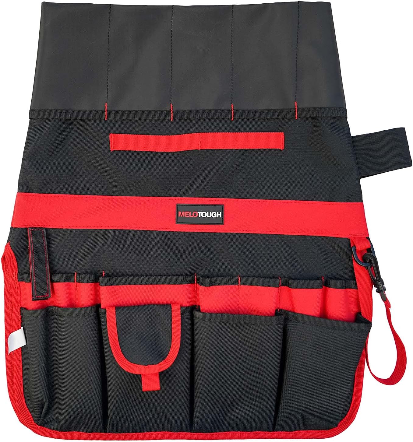 MELOTOUGH Bucket Caddy Organizer Bucket Tool Organizer for Garden Tools Fit 3.5 to 5 Gallon Bucket (Red)