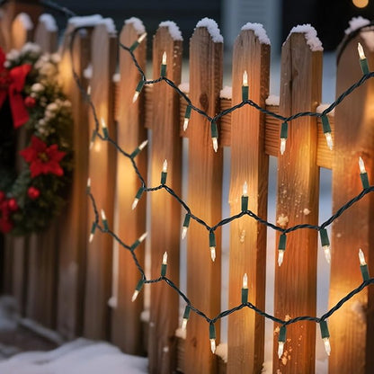 3 Pack Clear Christmas String Lights, 100 Count Each, Incandescent Mini Christmas Lights, Connectable Xmas Tree Light for Indoor Outdoor Garland Birthday Holiday Wedding Festival Party