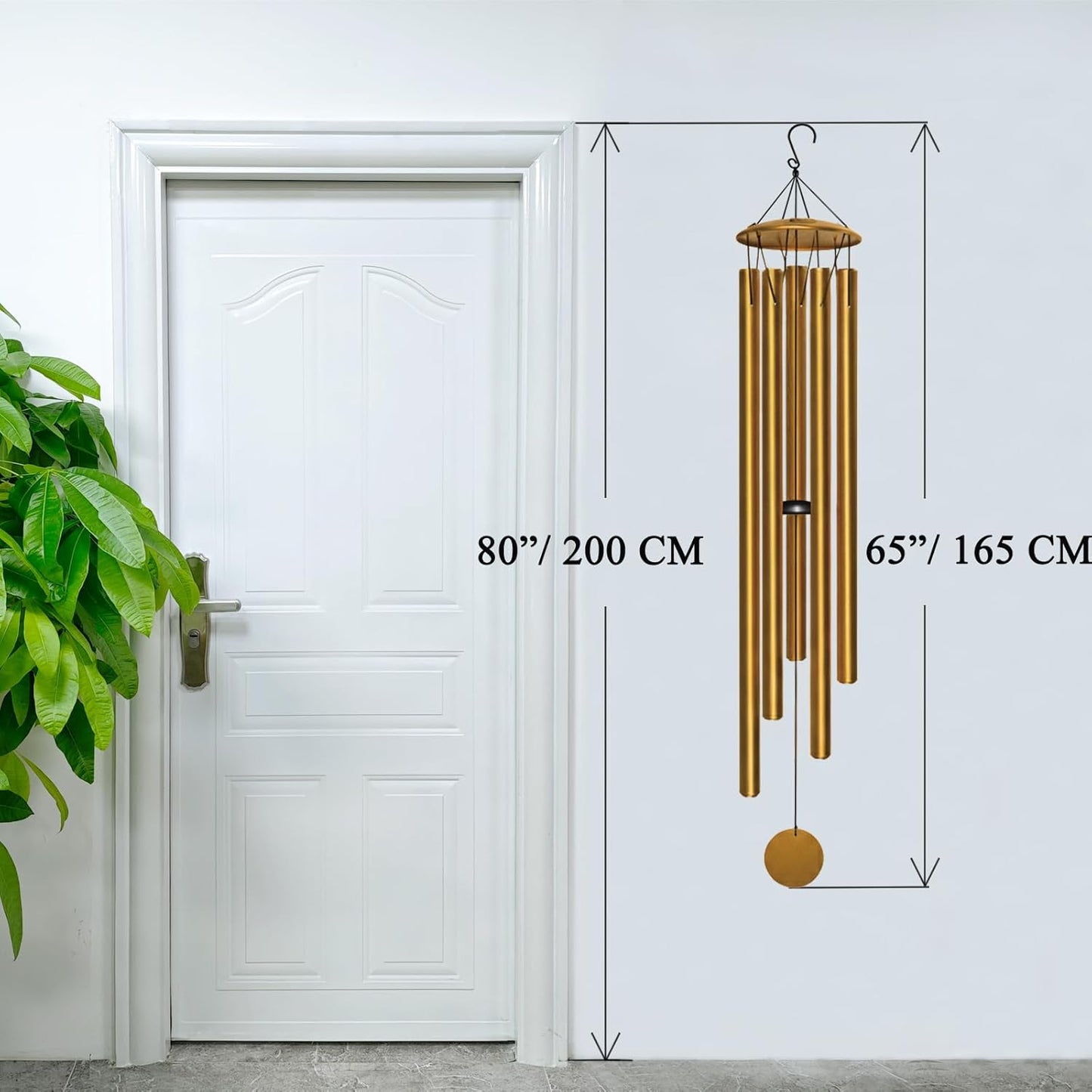Large Wind Chimes for Outside Deep Tone, 65" Deep Tone Wind Chimes for Outside Porch Garden Patio Balcony Memorial Room Decor, Memorial Sympathy Gift for Loss of Loved One