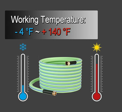 Atlantic Female to Female HeavyDuty Garden hose 4 ft x 5/8 inch Green Color Short Leader Water Hose (4 Feet)