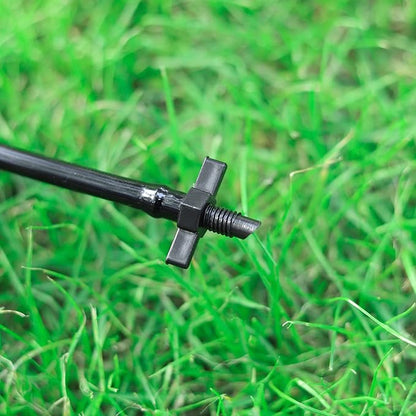 Barb Tubing Coupling Adapter Thread (1/4") x Barb 1/4" Drip Micro Irrigation Threaded With 100PC/Bag