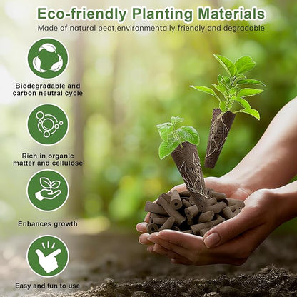 Gourmet Herb Seed Pod Kit for AeroGarden, idoo, Ahopegarden, MUFGA with Basil, Parsley, Thyme, Mint, Cilantro, Dill, Oregano - Hydroponics Supplies for Most Brand (7-pod)