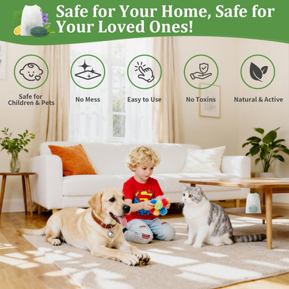 Mouse Rodent Repellent, 24pcs Peppermint Lemon Oil Mice Repellent for Squirrel Rats Spider Pests, Natural Mouse Traps for Indoor Outdoor Use, Keep Rodents Away from Garden and Home, Family & Pet Safe