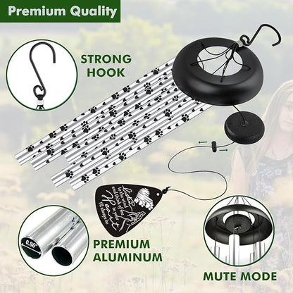 Dog Memorial Gifts for Loss of Dog Pet Bereavement Sympathy Gift Memorial Gifts for Dogs Wind Chime in Memory of Dog Remembrance Passing Away Gift