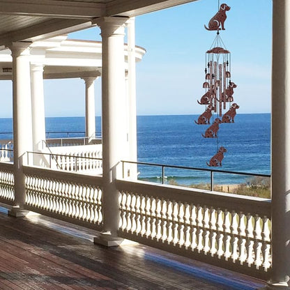 Dogs Wind Chimes Outdoor/Indoor Decoration - Dogs Wind Catcher, Music Wind Chimes, Dog Chimes, Blessing Wind Chime, Mobile Dog Wind Bells for Home, Balcony, Tree, Festival Garden Decor, Gifts for Mom