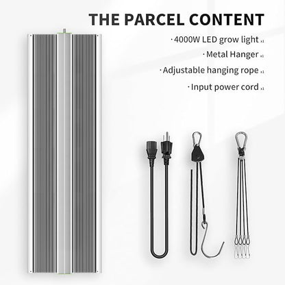 BESTVA 2025 Upgraded BP4000 LED Grow Light with High Yield Diodes & Dimmable Full Spectrum Plant Light for Indoor Plants Seedling Veg and Bloom Grow Lamp for 4x4 Grow Tent