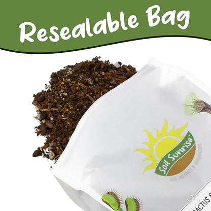 Cactus and Succulent Potting Mix (2 Quarts), Special Blend-Fast Draining and Desert-Style Gritty