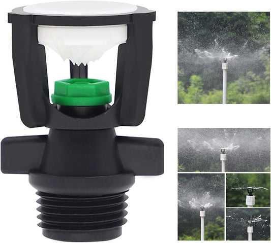 Low Flow Wobbler Sprinkler, Spray Diameter of 35 to 40 Feet, 1/2 Inch Male Pipe Thread（Green）