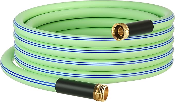 Atlantic Heavy Duty Short Garden Hose 15 ft x 5/8 Inch Green Color- Durable and Flexible Water Hose for Outdoor Use Short Connection Leader Hose (15 Feet Female to Male)