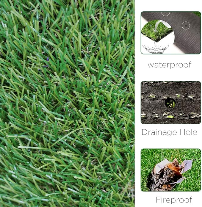 ALTRUISTIC Realistic Pet Artificial Grass for Dogs Indooor Outdoor Decor, 70 oz Extra-Heavy & Thick Garden Lawn Landscape Synthetic Grass Turf, Fake GrassTurf Mat Rug