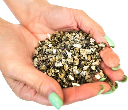 Horticultural Organic Vermiculite for Plants - Medium Grade - Natural Soil Additive for Gardening, Houseplants, Mushrooms, Potted Plants, Hydroponics, Terrariums (4 Quart)