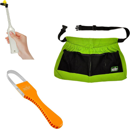 Seeding Square Product Pack - Sneaky Weeder, Garden Harvest Apron & Handheld Pollinator Tool