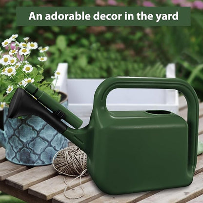 Outdoor Watering Can for Plants Indoor Watering Can for Houseplants 3/4 Gallon 3L (Green)