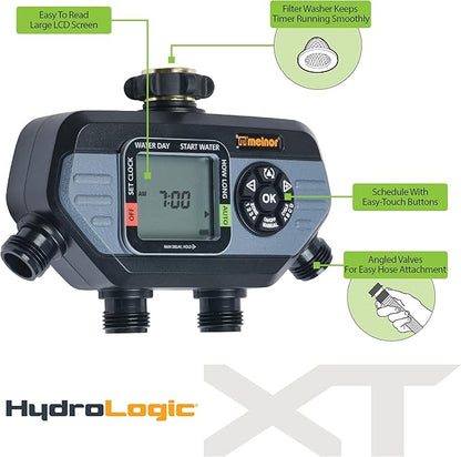 Melnor 65141AMZ 4 Zone Digital Water Timer, Grey, Black