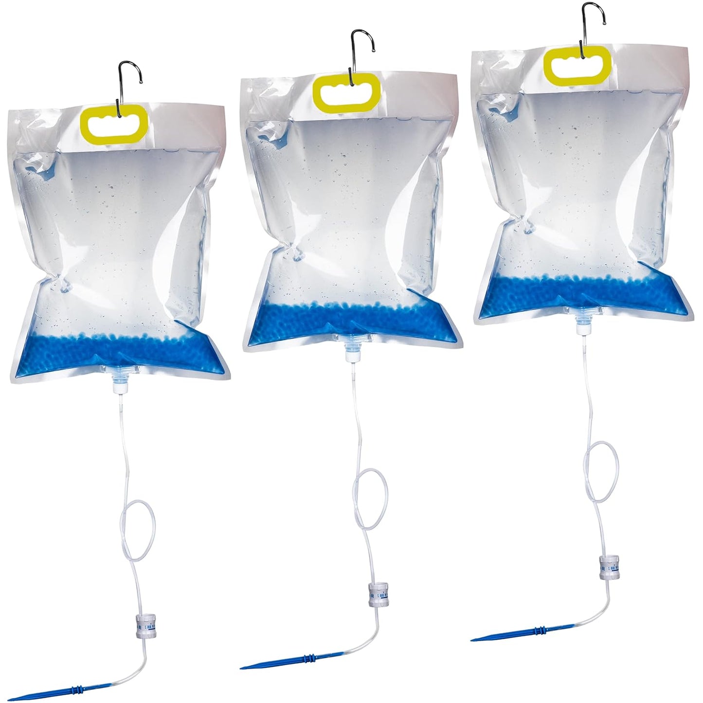 3.5L Plant Self Watering Bags with Adjustable Flow Regulators & Hooks,Automatic Plant Waterer, Plant IV Water Bags, Vacation Plant Watering System for Indoor Plant Life Support, 3Pcs