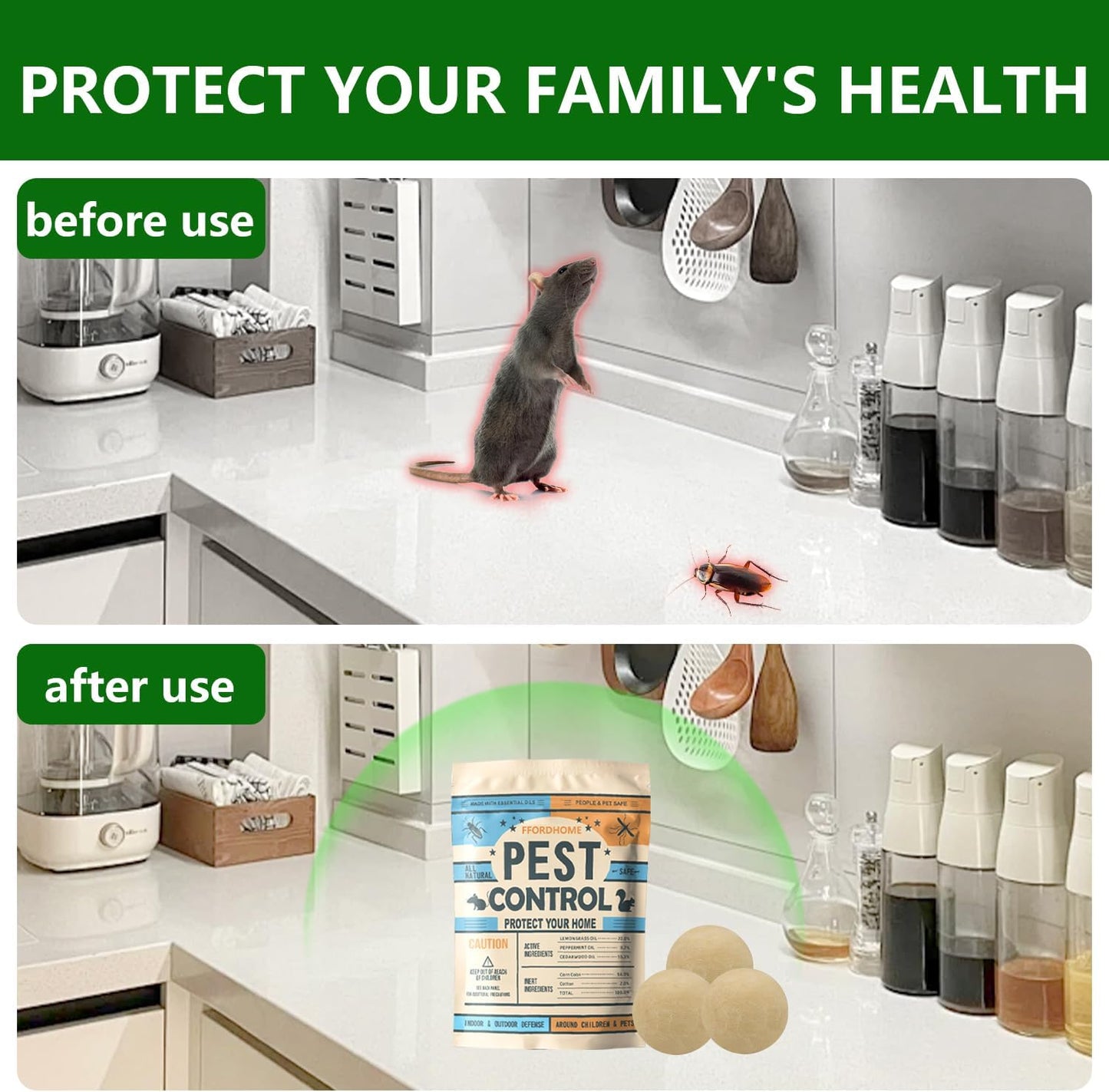 Pest Control Pouches, Rodent Repellent, Mouse Repellents, Peppermint Oil Mice Repellent, Rat Deterrent, Repel Rodents(10Pack)…