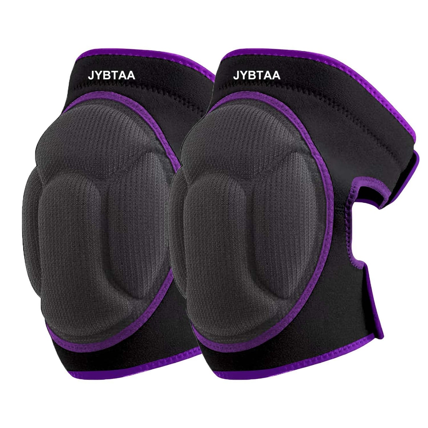 Gardening Knee Pads for Men/Woman, Adjustable Knee Pad for Washing Floors Cleaning House Kitchen, Comfortable Foam Knee Protector for Kneeling on Hard Floor, Soft Working Kneepads for Adult, Purple L (1 Pair)