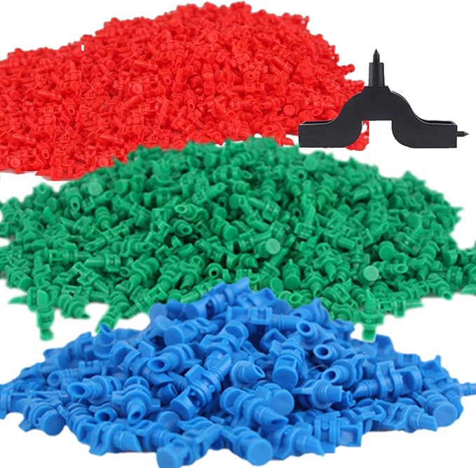 90 pcs, 90/180/360 Angle Sprinklers Miniature Garden Lawn Water Spray Atomization Sprinkler Nozzle Irrigation System Plant Waterer Garden Irrigation Sprinkler