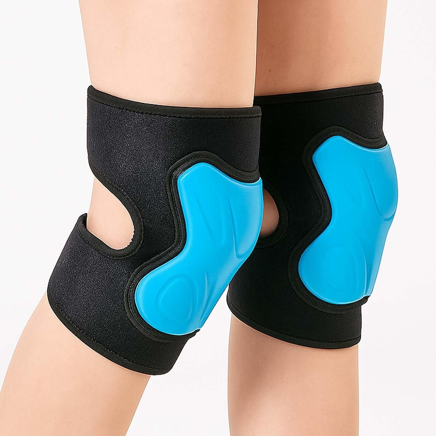 Working Knee Pads for Men & Women, Soft Shell Padded Knee Pad for Gardener Carpenter Construction Worker, Protect Your Knee Safety, Tough & Durable, Perfect for Warehouse Retail Work, Blue XL (1 Pair)