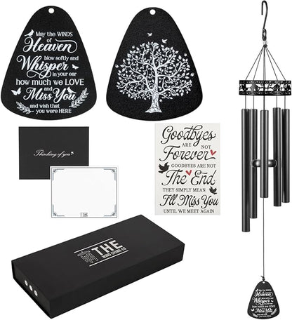 The Wind Chime CO Family Love Memorial Wind Chimes, Sympathy Wind Chimes Gift for The Loss of A Loved one, Home Decor Outdoor Garden, Soothing Melodic Tones.