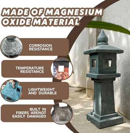 Solar-Powered Pagoda Lamp