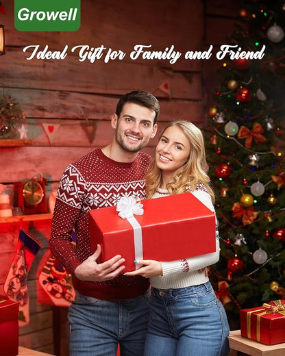 Hydroponics Growing System Kit, 16 Pods Indoor Garden with 28W Full Spectrum LED Grow Light, Auto Timer, 3 Smart Light Modes, 8L Large Herb Garden, Ideal Gardening Gift for Women, Men (Black)