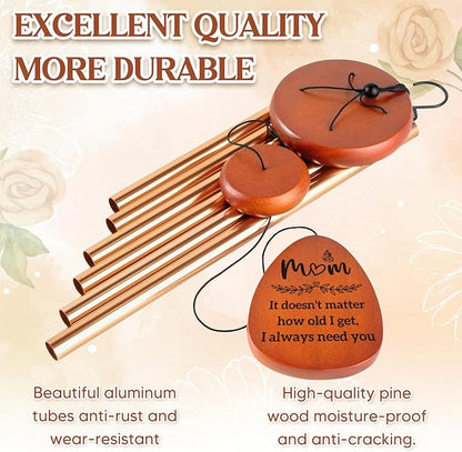 Gifts for Mom Birthday, Mom Birthday Gifts from Daughter Son Kids, Mother Gift Wind Chimes, Unique Mother Gift Ideas for Mother's Day, Christmas, Thanksgiving