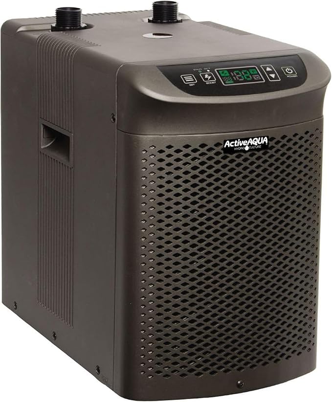 ACTIVEAQUA Hydroponic Water Chiller Cooling System with Remote Control and Freestanding Mounting Type for Home and Kitchen, Black