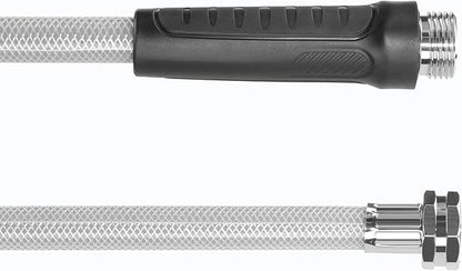 Retractable Garden Hose Reel, 65FT +6FT 5/8" Durable Wall Mounted Water Hose Reel with 180° Swivel Bracket, 9 Pattern Sprayer, 6Ft leader hose,Smooth Automatic Rewind, Any Length Lock.