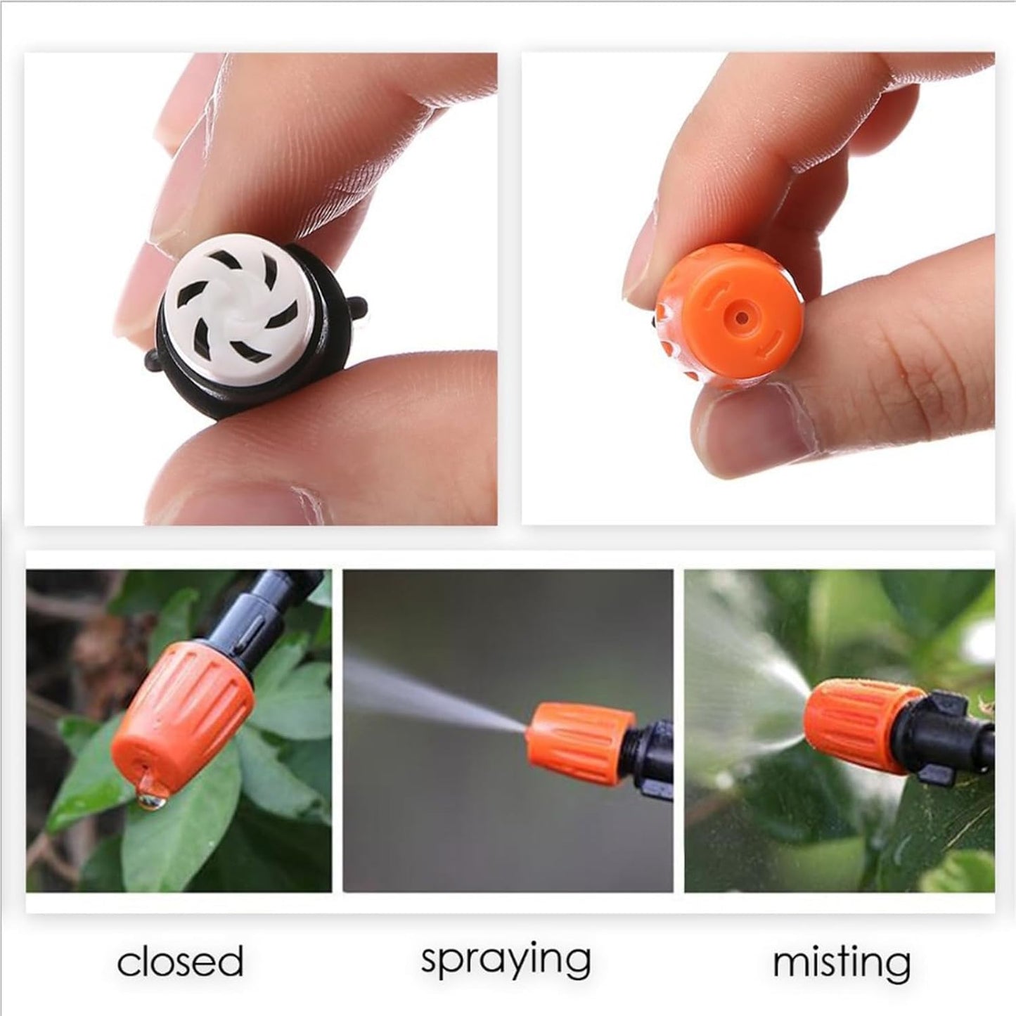 98ft DIY Hose Water Sprinkler for Lawn and Garden with 50 Nozzle, Perfect for Yard Irrigation, Patio, Vegetable Field, roof Cooling, Greenhouse, Parterre, Swimming Pool Spray