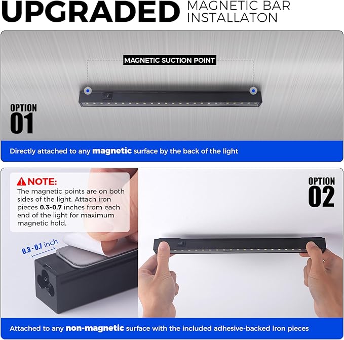 Barrina Grow Lights for Indoor Plants Full Spectrum, 1ft LED Grow Light Fixture, Black Cover LED Plant Grow Light Bulbs for Indoor Plants, Greenhouse, Plug and Play, Linkable Design, Yellow, 8 Packs