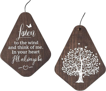 The Wind Chime CO Memorial 55” Deep Tone Large Wind Chime, Sympathy Wind Chimes Gift for The Loss of A Loved one, Memorial Wind Chimes for Outside Decoration, Soothing Melodic Tones with Mute Option.