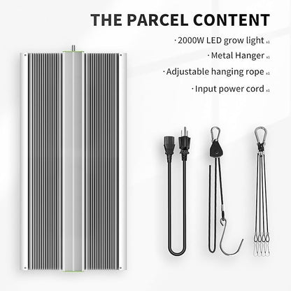 BESTVA 2025 Upgraded BP2000 LED Grow Light with High Yield Diodes & Dimmable Full Spectrum Plant Light for Indoor Plants Seedling Veg and Bloom Grow Lamp for 4x2/3x3 Grow Tent