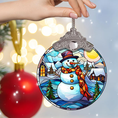 Snowman Christmas Ornament, Winter Gift for Xmas, Holiday Decor