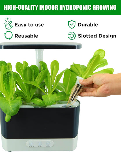 50 Pack Grow Baskets for Hydroponic Growing System, Seed pods Basket Compatible with aero Garden Grow Sponge Starter pods