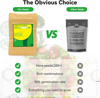 inbloom Organic Salad Green Seed Pod Kit for AeroGarden, Ahopegarden Hydroponics Growing System, Low-Calorie Food, 7-Pods (350+ Seeds, Include Fast and Butter Lettuce, Red and Golden Cherry Tomato)